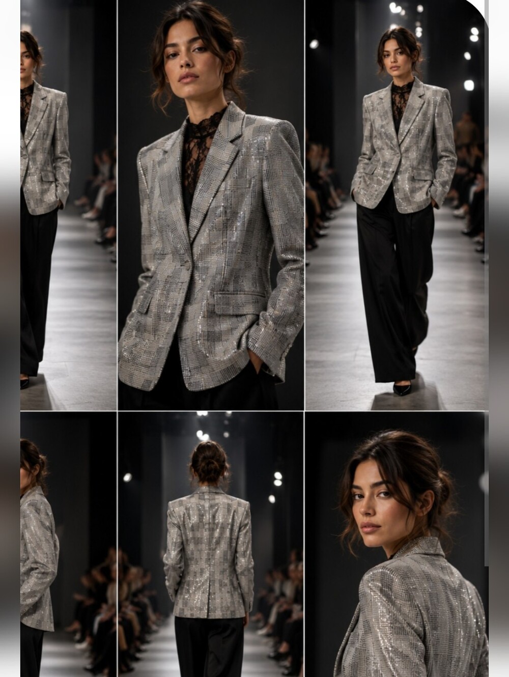 Tommy Hilfiger Metallic Checkered Blazer
